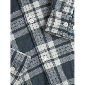 Camisa de cuadros de franela de manga larga Jack & Jones Joshua image-1