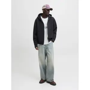 Sweatshirt à capuche zippé Jack & Jones Cover Scuba image-1