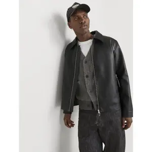 Giacca in pelle PU Jack & Jones Austin Styd image-3