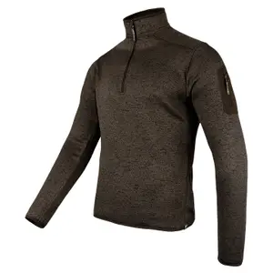 Fleece 1/4 Reißverschluss Jack Pyke Melange image-1