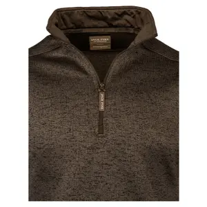 Fleece 1/4 Reißverschluss Jack Pyke Melange image-4