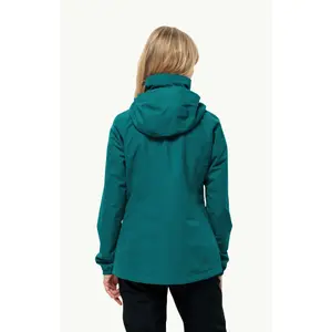 Casaco à prova de água para mulheres Jack Wolfskin Stormy Point 2L image-3
