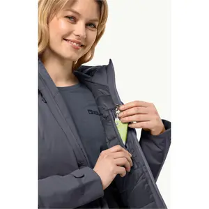 Wasserdichte Jacke große Größe Frau Jack Wolfskin Wisper Ins image-2