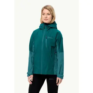 Wasserdichte Jacke große Größe Frau Jack Wolfskin Eagle Peak 2L image-0