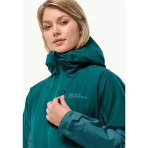 Wasserdichte Jacke große Größe Frau Jack Wolfskin Eagle Peak 2L image-2