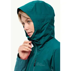 Wasserdichte Jacke große Größe Frau Jack Wolfskin Eagle Peak 2L image-4