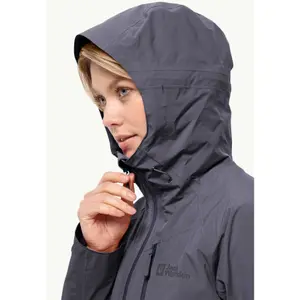 Wasserdichte Jacke große Größe Frau Jack Wolfskin Eagle Peak 2L image-3