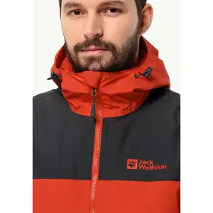 Wasserdichte Jacke in Übergröße Jack Wolfskin Jasper Ins image-4