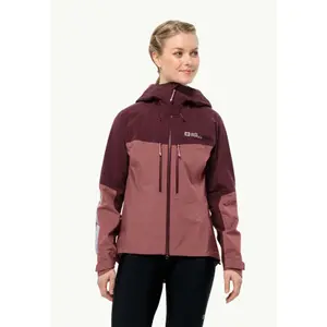 Wasserdichte Jacke große Größe Frau Jack Wolfskin Morobbia 3L image-0