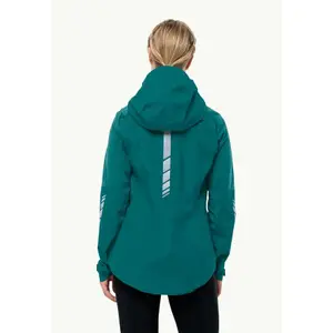 Wasserdichte Jacke große Größe Frau Jack Wolfskin Morobbia 3L image-1