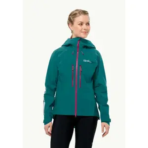 Wasserdichte Jacke große Größe Frau Jack Wolfskin Morobbia 3L image-0