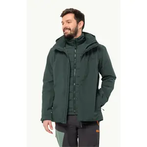 Wasserdichte 3-in-1-Jacke, große Größe Jack Wolfskin Bergland image-2