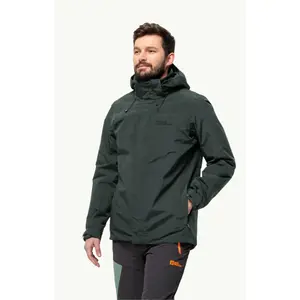 Wasserdichte 3-in-1-Jacke, große Größe Jack Wolfskin Bergland image-4