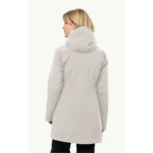 Wasserdichte Jacke große Größe Frau Jack Wolfskin Heidelstein Ins image-3