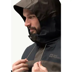 Wasserdichte Jacke in Übergröße Jack Wolfskin Kammweg 2L image-4