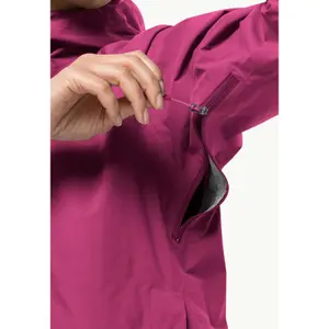 Wasserdichte Jacke große Größe Frau Jack Wolfskin Elsberg 2.5L image-3