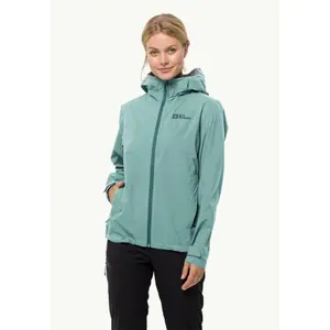 Wasserdichte Jacke große Größe Frau Jack Wolfskin Elsberg 2.5L image-1