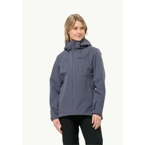 Wasserdichte Jacke große Größe Frau Jack Wolfskin Fernblick 2L image-1