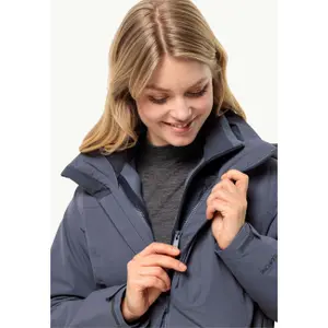 Wasserdichte Jacke große Größe Frau Jack Wolfskin Fernblick 2L image-3