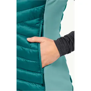 Casaco de penas grande sem mangas para mulher Jack Wolfskin Routeburn Pro Ins image-3