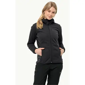 Chaqueta impermeable con capucha para mujer Jack Wolfskin Windhain image-0