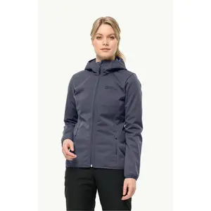 Chaqueta impermeable con capucha para mujer Jack Wolfskin Windhain image-0