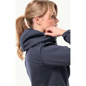 Chaqueta impermeable con capucha para mujer Jack Wolfskin Windhain image-2