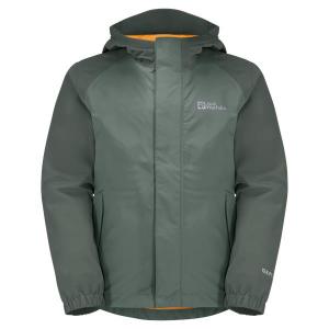 1608283-4311-vattentat-jacka-for-barn-jack-wolfskin-tucan-hack-gron