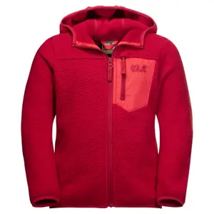 Tiener fleece met capuchon Jack Wolfskin ice cloud image-0