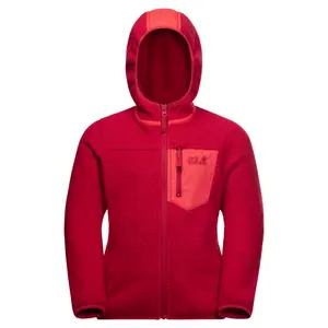 Tiener fleece met capuchon Jack Wolfskin ice cloud image-1