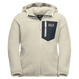 Teenager Fleece mit Kapuze Jack Wolfskin ice cloud image-0