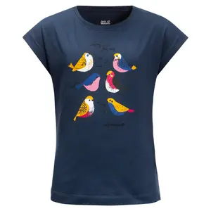 T-shirt fille Jack Wolfskin Tweeting Birds image-0