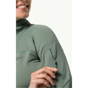 Chaqueta impermeable con cremallera para mujer Jack Wolfskin Prelight image-3