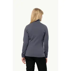 Tecido polar com fecho de correr de tamanho grande para mulher Jack Wolfskin Baiselberg image-2