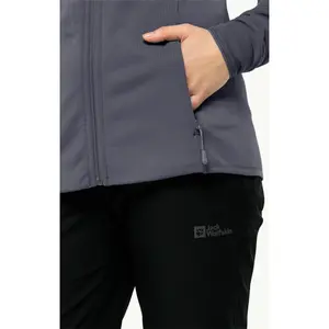 Tecido polar com fecho de correr de tamanho grande para mulher Jack Wolfskin Baiselberg image-3