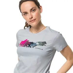 Women's T-shirt Jack Wolfskin rainbow wolf image-3