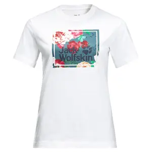 T-shirt femme Jack Wolfskin Flower Logo image-0