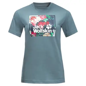T-shirt femme Jack Wolfskin Flower Logo image-0