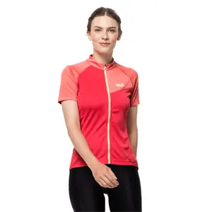 Women's full zip cycling jersey Jack Wolfskin Tourer image-1