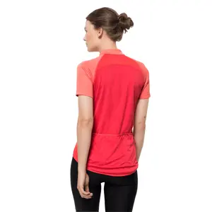 Women's full zip cycling jersey Jack Wolfskin Tourer image-2