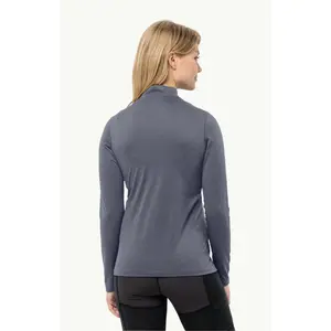 Camiseta térmica de mujer con 1/2 cremallera Jack Wolfskin Thermal image-2