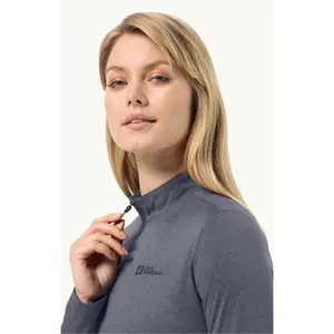 Camiseta térmica de mujer con 1/2 cremallera Jack Wolfskin Thermal image-3