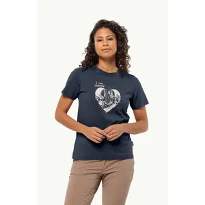 T-shirt de mulher Jack Wolfskin Camping Love T image-1