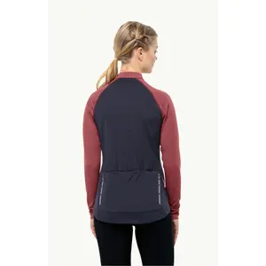 Camisola de manga comprida com fecho de correr para mulher Jack Wolfskin Morobbia image-3