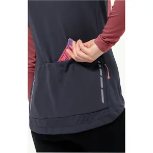 Camisola de manga comprida com fecho de correr para mulher Jack Wolfskin Morobbia image-5