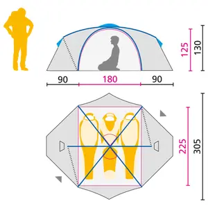Wind Tent Jack Wolfskin yellowstone III image-2