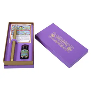 Kit caligrafico Pansy con 1 portapennino, 1 pennino (65b) e 1 flacone di inchiostro da scrittura pansy Jacques Herbin image-1