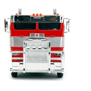 Figurina de coleção Jada Toys Transformers T7 Optimus Prime Truck métal image-1