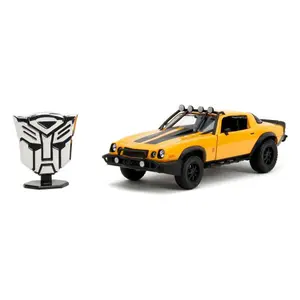 1977 vehicle replica collectible figurine Jada Toys Transformers Chevy Camaro T7 Bumblebee image-0