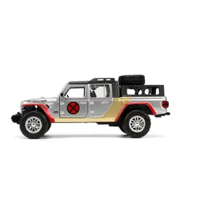 Confezione da 6 giochi di auto con figurina Jada Toys Marvel 1/32 X-Men Jeep Gladiator métal image-3